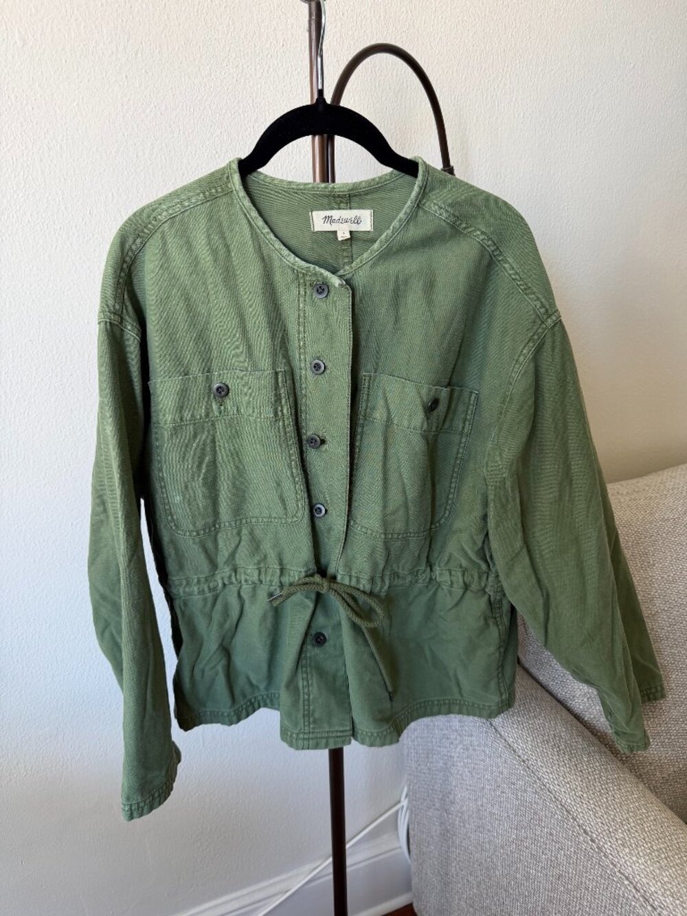 Madewell Green Utility Drawstring Jacket
